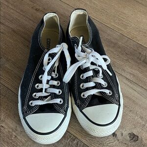 Women’s 6.5 Converse Classic Black Canvas Shoes